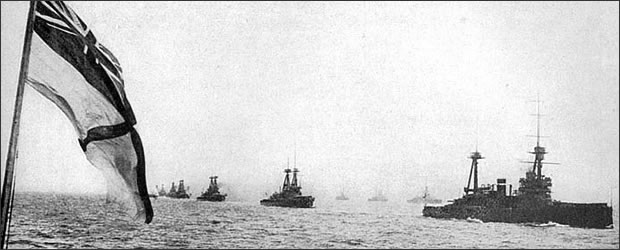 The British Grand Fleet viewed from HMS Iron Duke