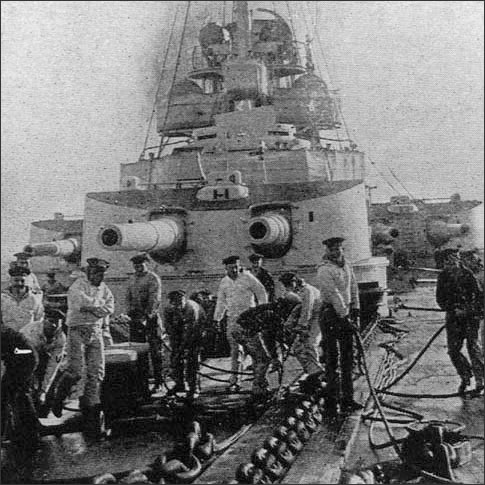 German sailors on deck