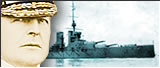 Admiral Sir David Beatty and the Royal Navy battlecruiser flagship HMS Lion